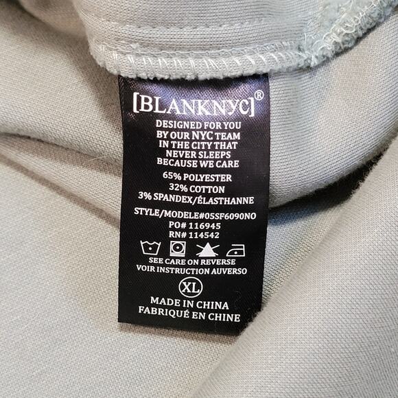 Blank NYC Sage Green Shacket Button Up Shirt Jacket Size XL Fleece Teddy Top - Picture 4 of 7